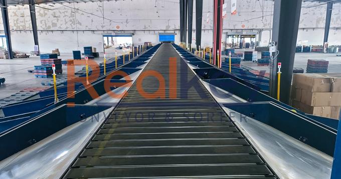 Realkey เครื่องคัดแยกสายพานแคบ in operation showing parซีอีl sorting proซีอีss