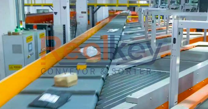 مرتب کننده کمربند متقاطع in warehouse environment