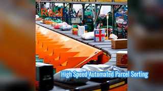 Automated Cross Belt Sorter High Speed Parcel Sorting