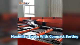Compact Split Tray Sorter for Small Warehouses