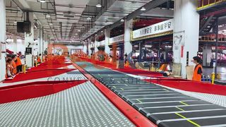 เครื่องคัดแยกสายพานแคบที่มีประสิทธิภาพสำหรับคลังสินค้า