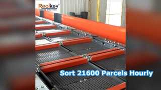 High Speed Split Tray Sorter 21600 PPH Fulfillment