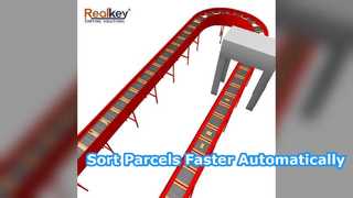 High Speed Multi Size Split Tray Sorter for Warehouses